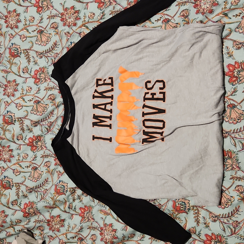 Halloween baseball style tee